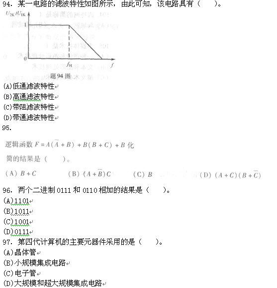 试题（94-97）