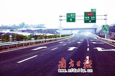 即将开通的"大动脉" —韶赣高速公路.