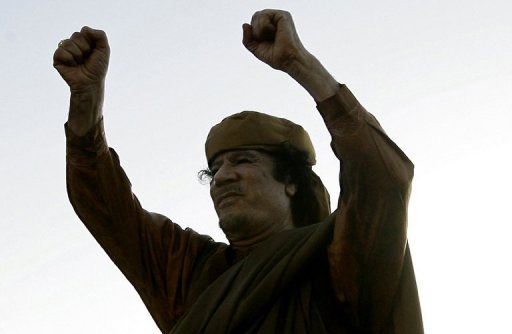 资料图：利比亚领导人卡扎菲