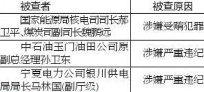 国家能源局副局长许永盛涉嫌受贿被立案侦查(图)